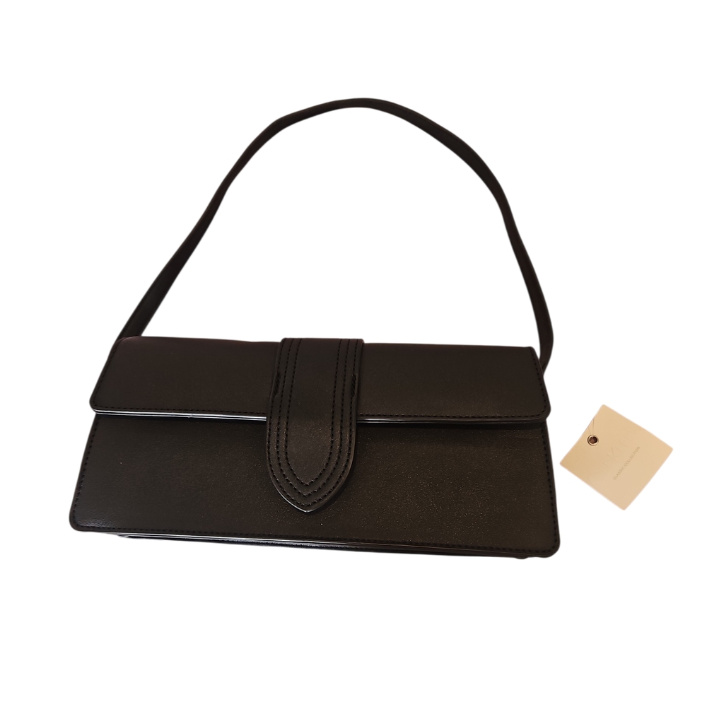 CEEKLEIN Classic Collection  Black Shoulder Bag